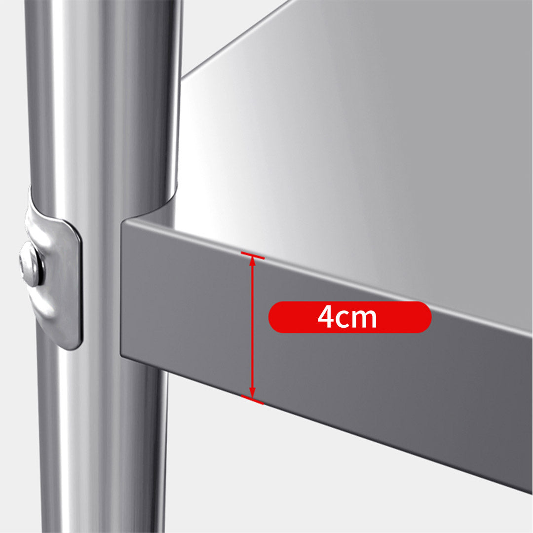 NNEAGS 120*70*85cm Catering Kitchen Stainless Steel Prep Work Bench-4