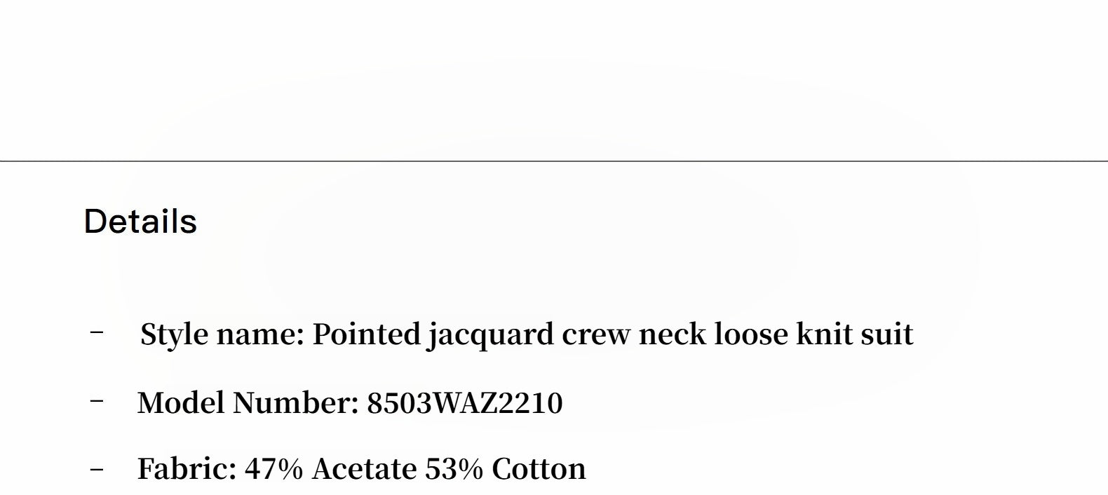 Customized Acetate Cotton Geometric Lines Knitted Suit-3