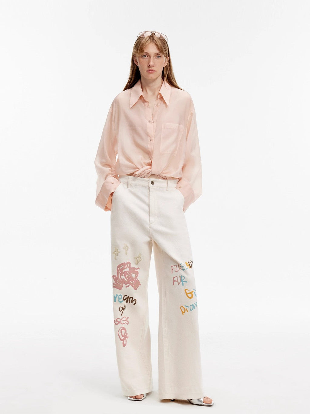 Wave Relaxed Cupro-Amino Sun-Proof Shirt“Hazy Spring”-3