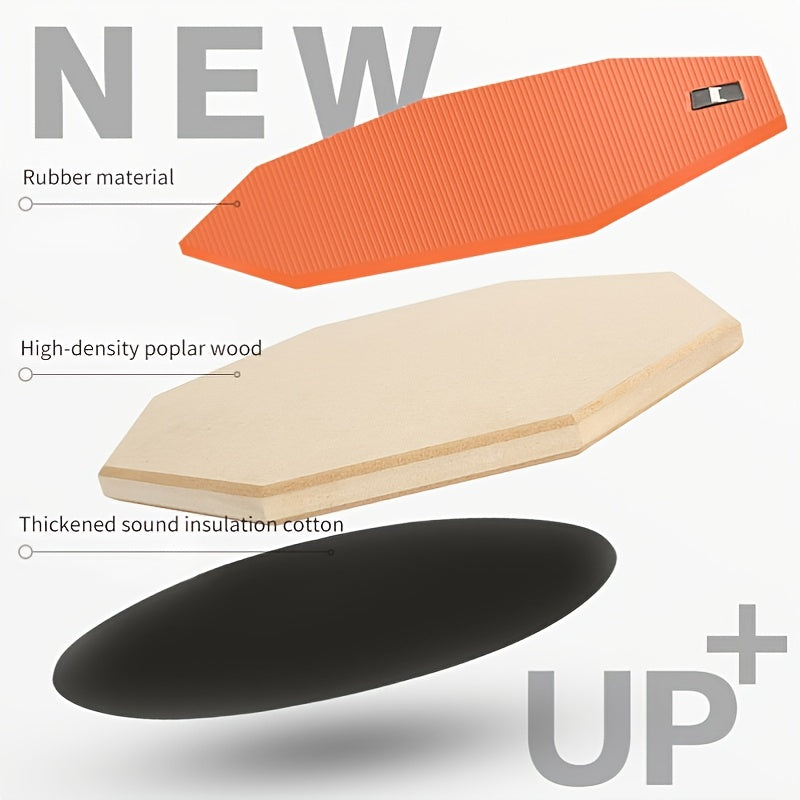 NNETM 8-Inch Wooden Drum Practice Pad Set-3