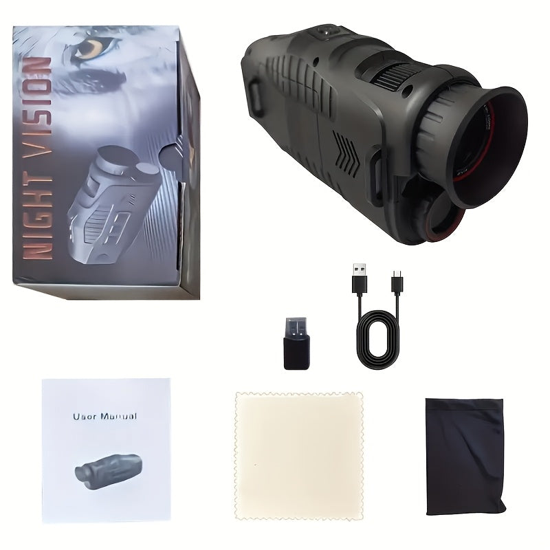 NNETM 10X Digital Zoom Infrared Monocular with LED Light-0