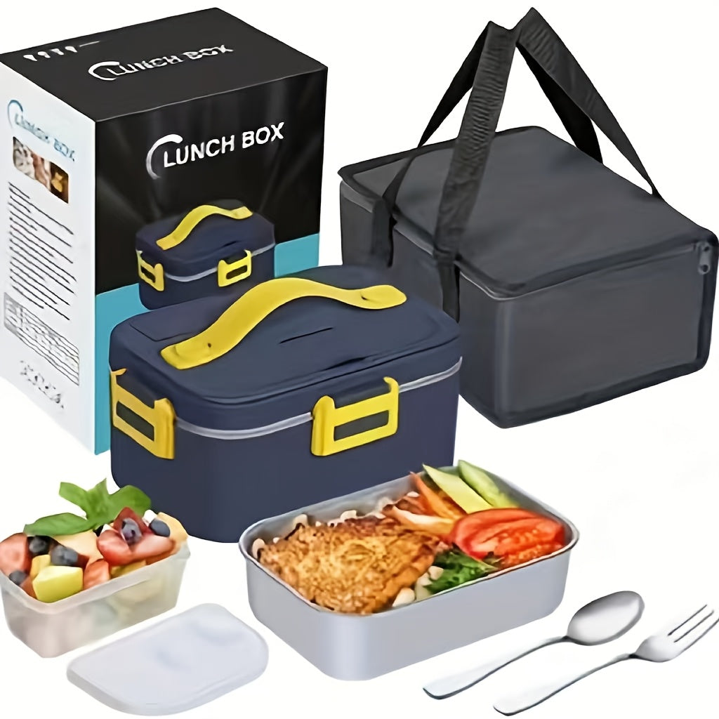 NNETM Electric Heated Lunch Box with Insulated Bag (1.8L)-2