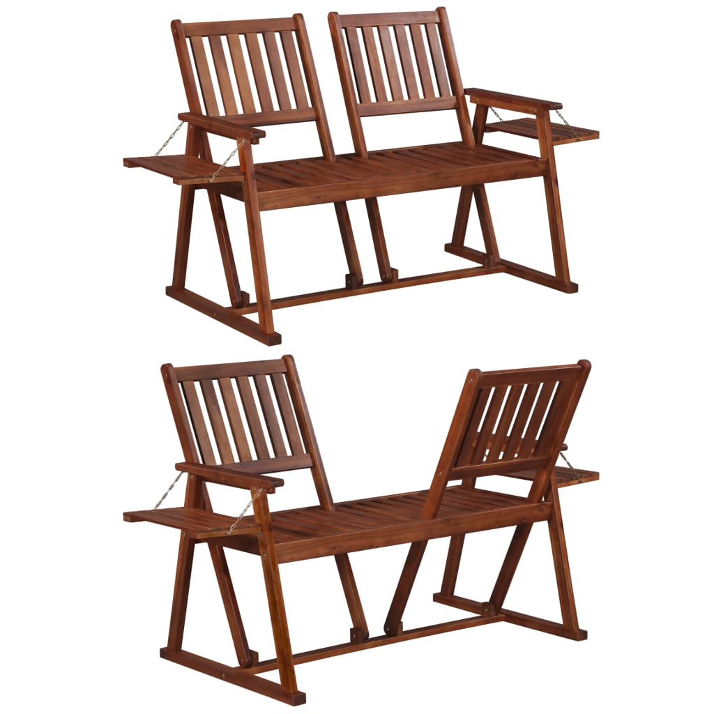 NNEVL Garden Bench 165 cm Solid Acacia Wood-0