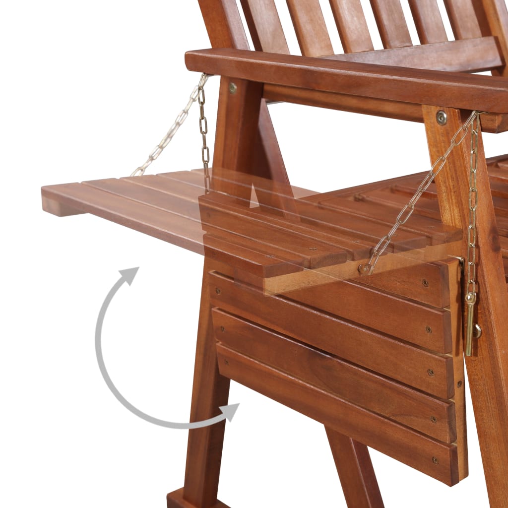 NNEVL Garden Bench 165 cm Solid Acacia Wood-4