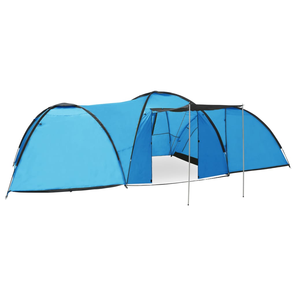 NNEVL Camping Igloo Tent 650x240x190 cm 8 Person Blue-0