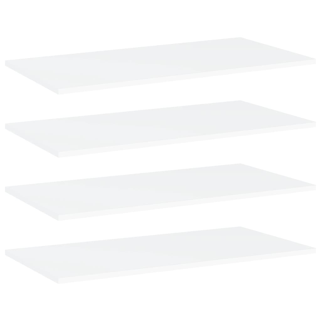 NNEVL Bookshelf Boards 4 pcs White 80x40x1.5 cm Chipboard-0
