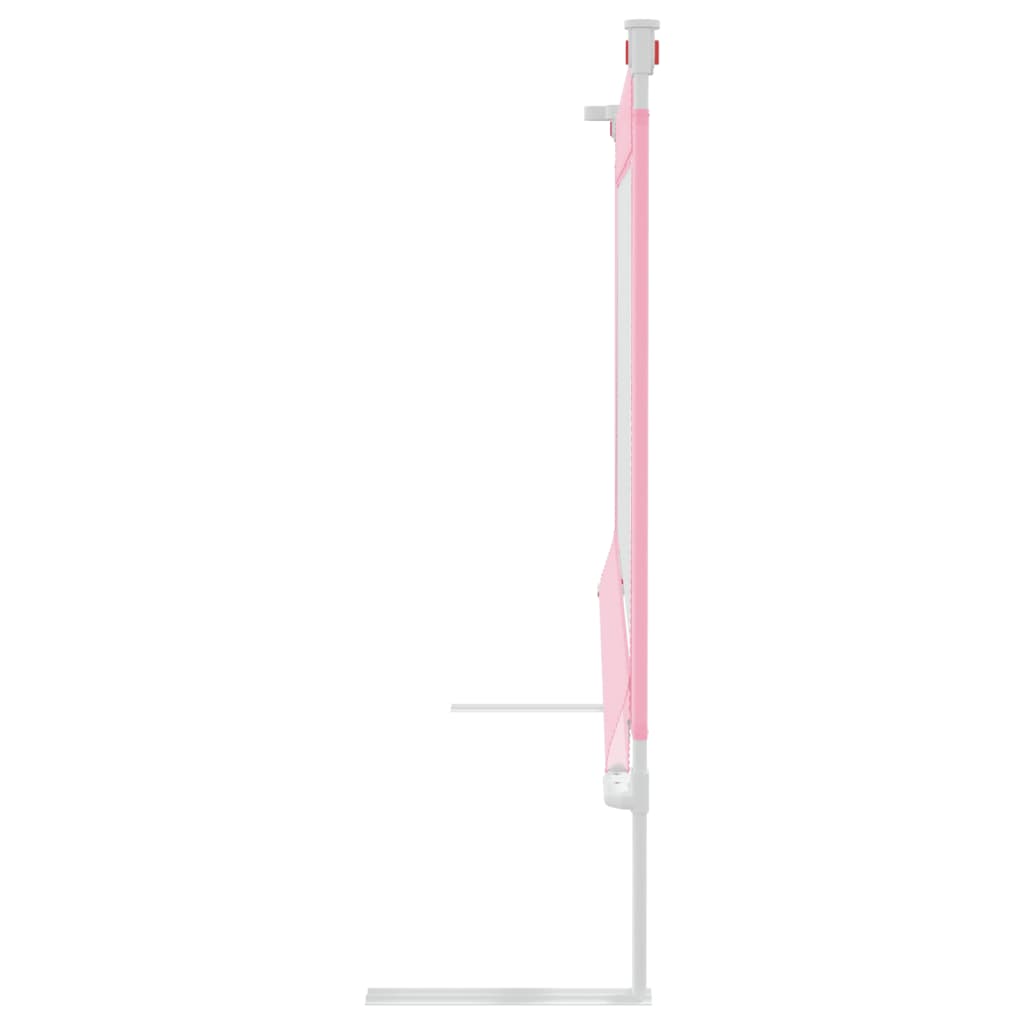 NNEVL Toddler Safety Bed Rail Pink 140x25 cm Fabric-4