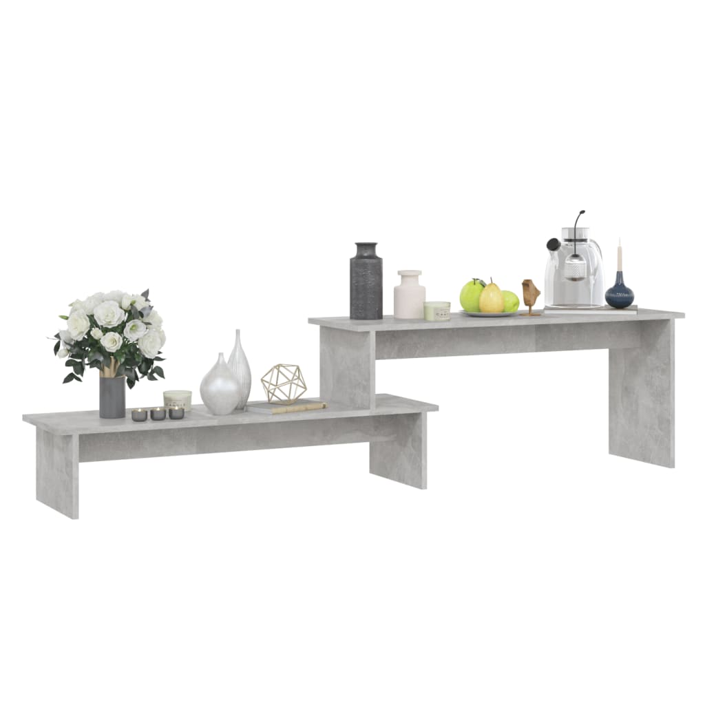 NNEVL TV Cabinet Concrete Grey 180x30x43 cm Chipboard-2