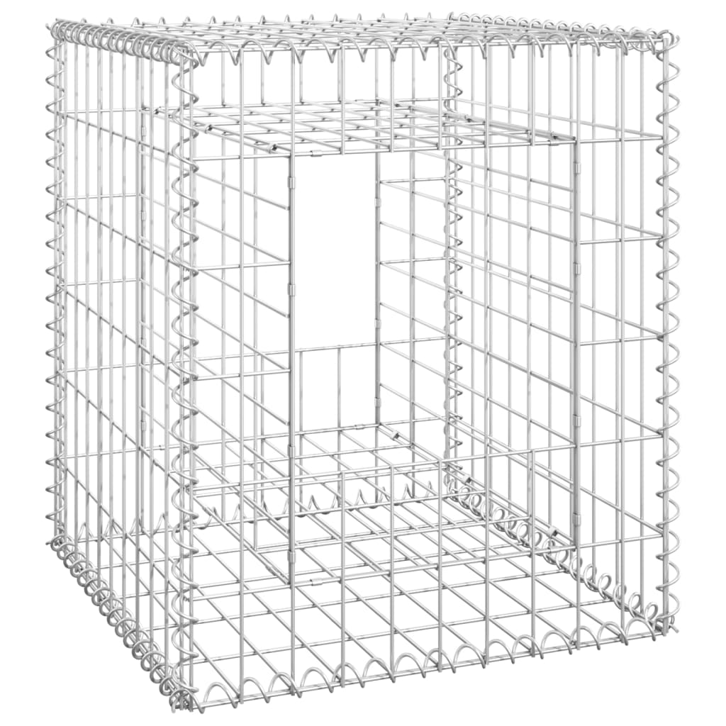 NNEVL Gabion Basket Post 50x50x60 cm Iron-1