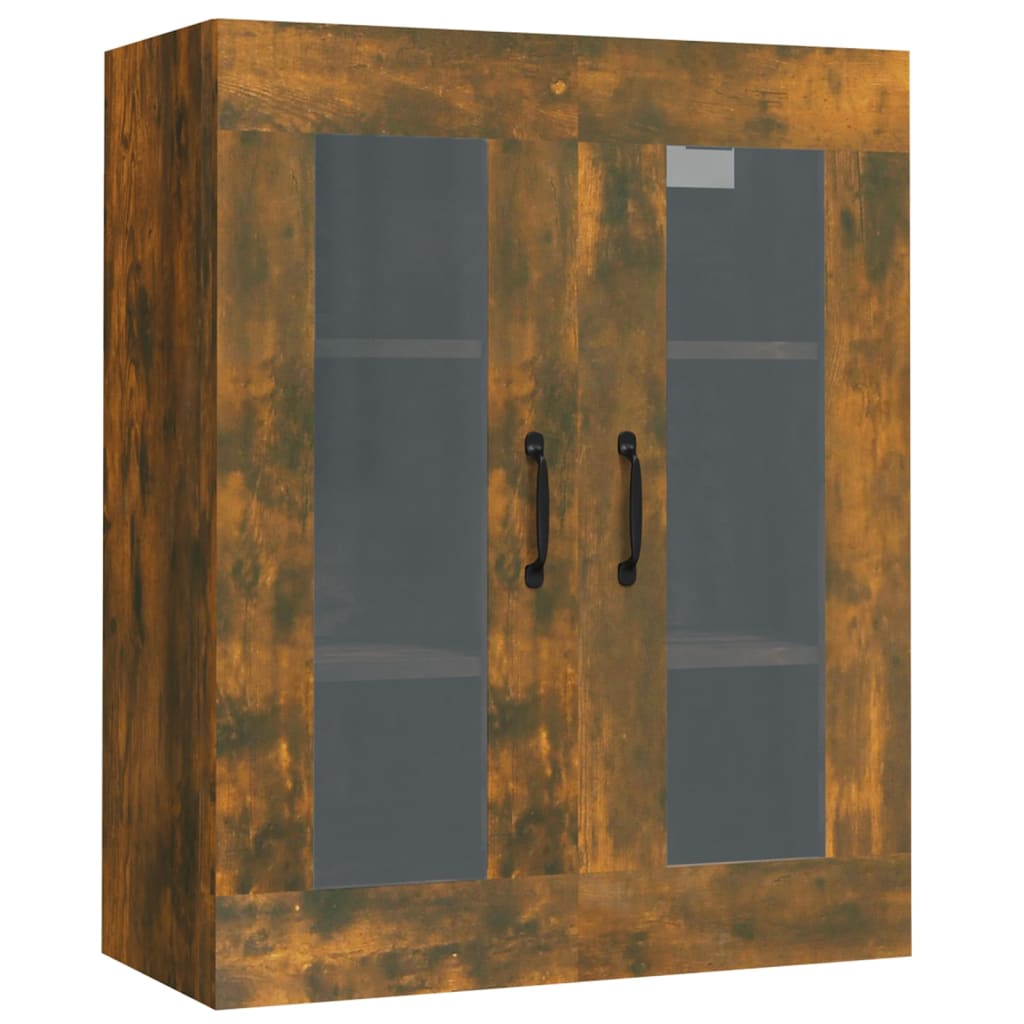NNEVL Hanging Wall Cabinet Smoked Oak 69.5x34x90 cm-1