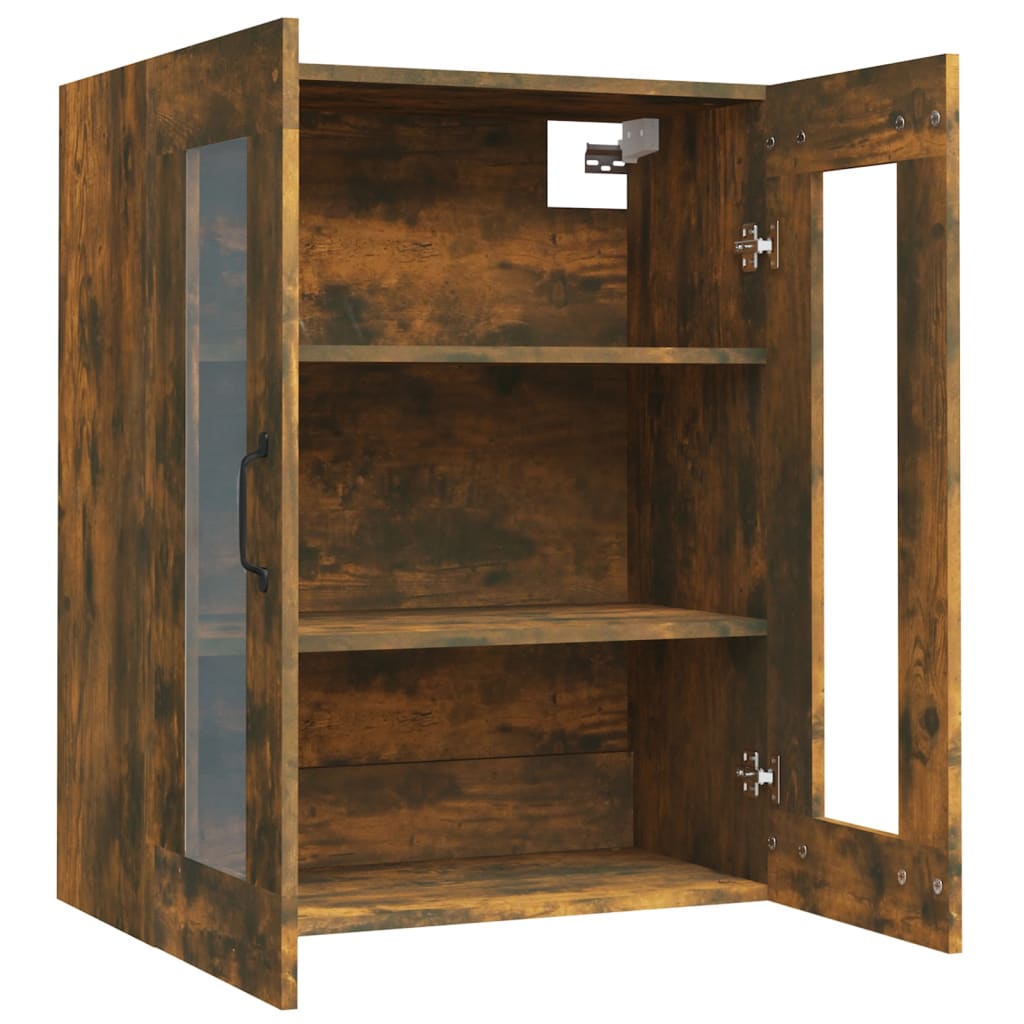 NNEVL Hanging Wall Cabinet Smoked Oak 69.5x34x90 cm-4