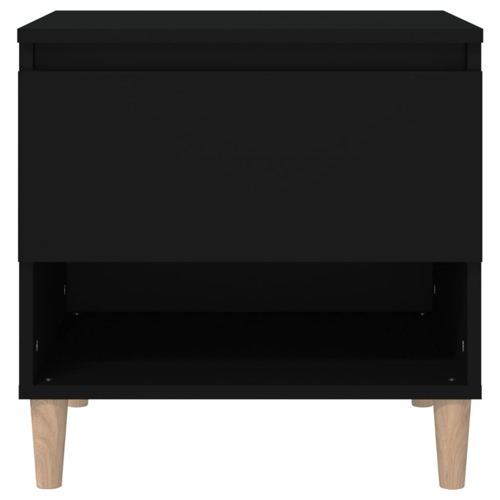 NNEVL Bedside Tables 2 pcs Black 50x46x50 cm Engineered Wood-4