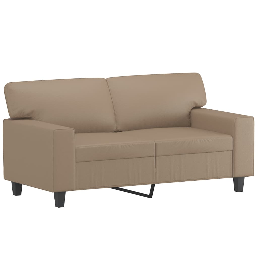 NNEVL 2-Seater Sofa Cappuccino 120 cm Faux Leather-1