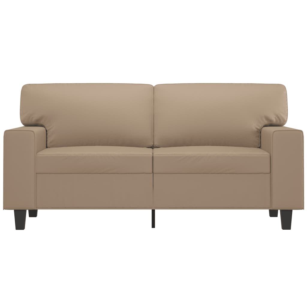 NNEVL 2-Seater Sofa Cappuccino 120 cm Faux Leather-2