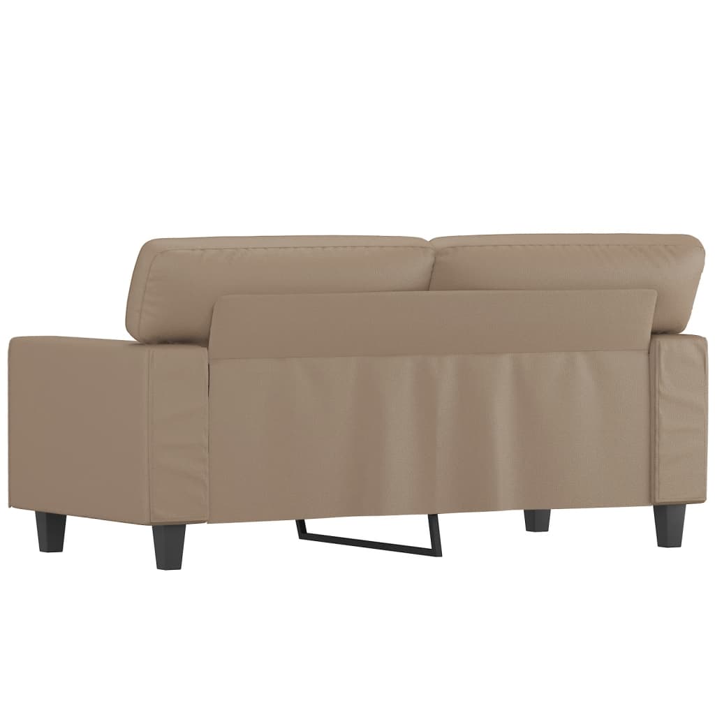 NNEVL 2-Seater Sofa Cappuccino 120 cm Faux Leather-4