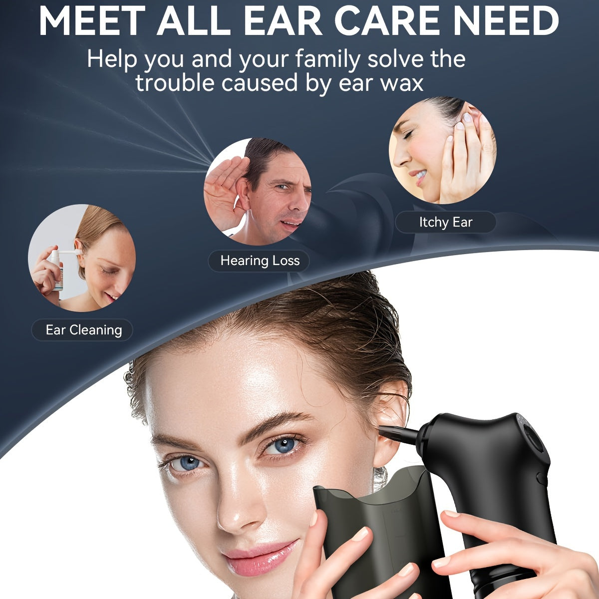 NNETM Electric Ear Wax Removal Kit Rechargeable-1