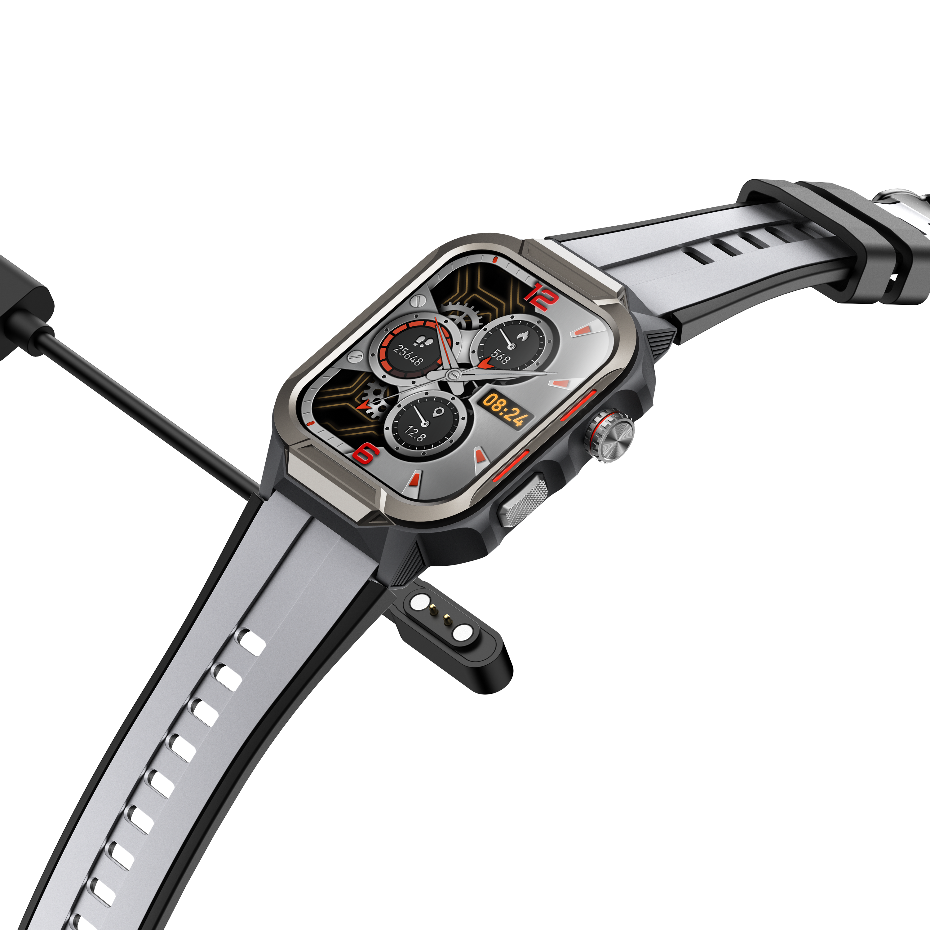 Smart Watch for Men 3ATM Waterproof Smartwatch 1.96 inch screen for Android and iOS Phones Fitness Tracker Watch with 100+ Sports Modes-3