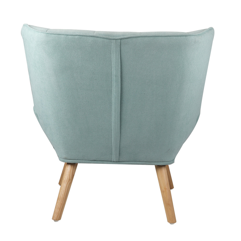 NNEED Armchair Fabric Upholstered Tub Chair Blue-4