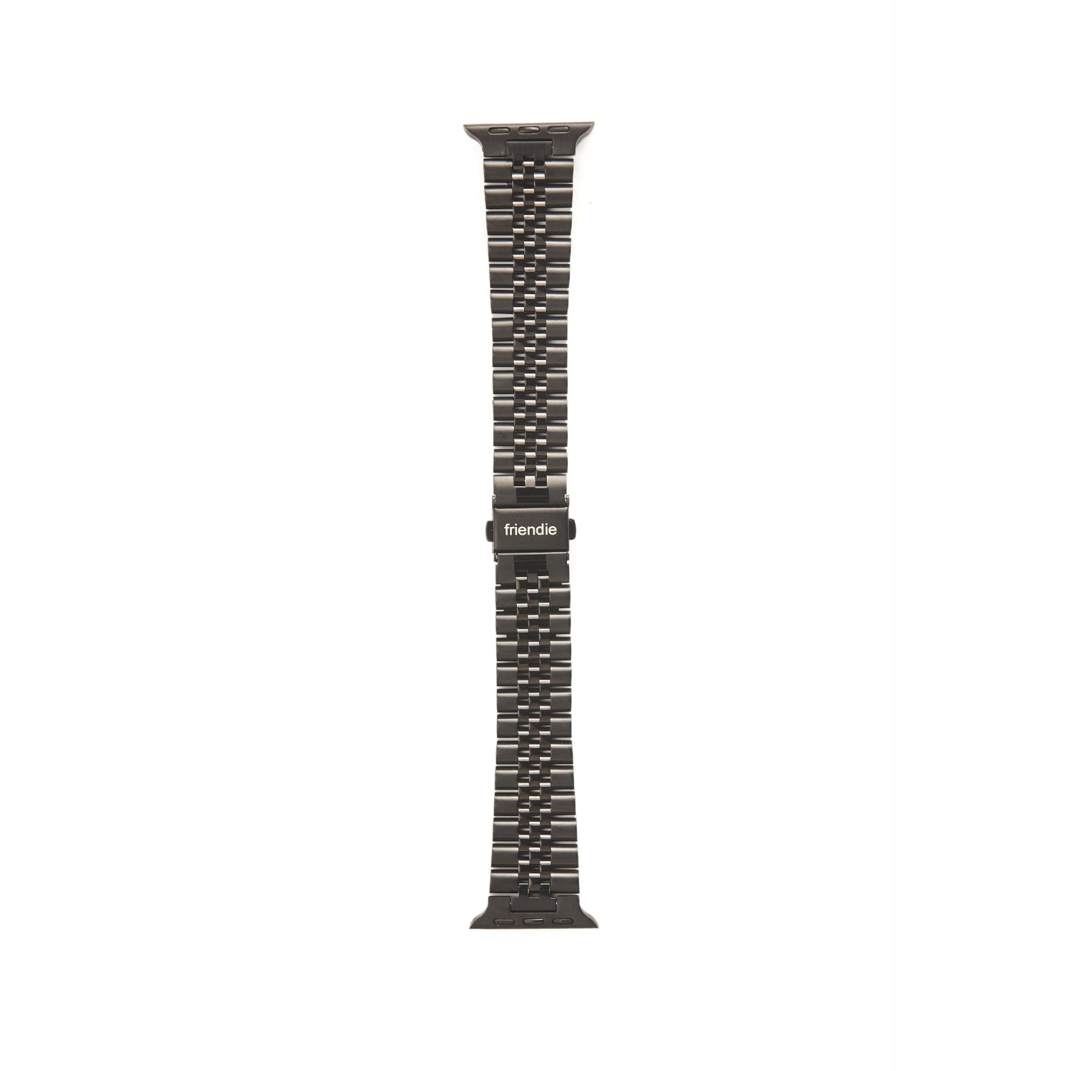 Stainless Steel Link Bracelet Band - The Perth in Black Small - Compatible with Apple Watch Size 38mm to 41mm-1