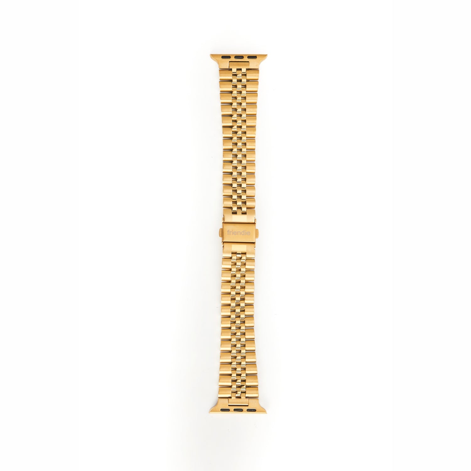 Stainless Steel Link Bracelet Band - The Perth in Gold Large - Compatible with Apple Watch Size 42mm to 45mm-1