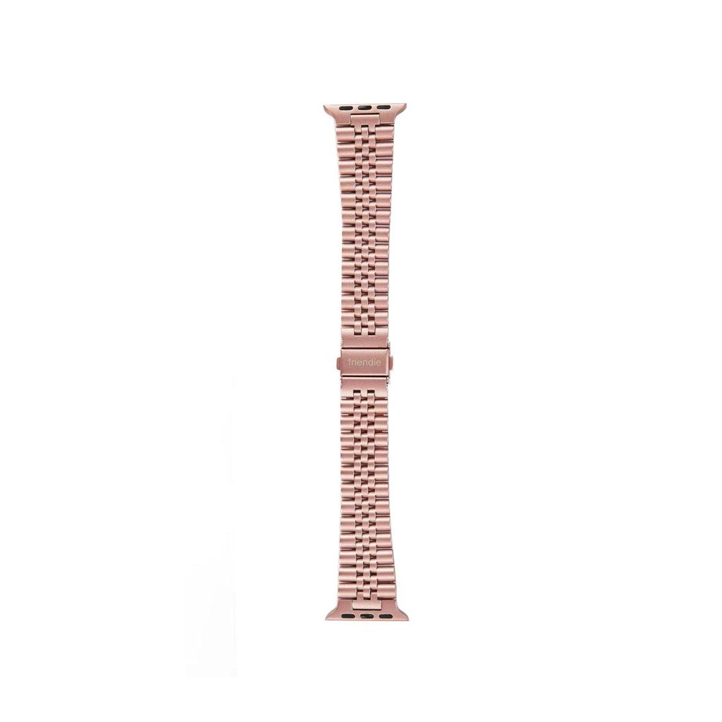 Stainless Steel Link Bracelet Band - The Perth in Rose Gold Small - Compatible with Apple Watch Size 38mm to 41mm-1