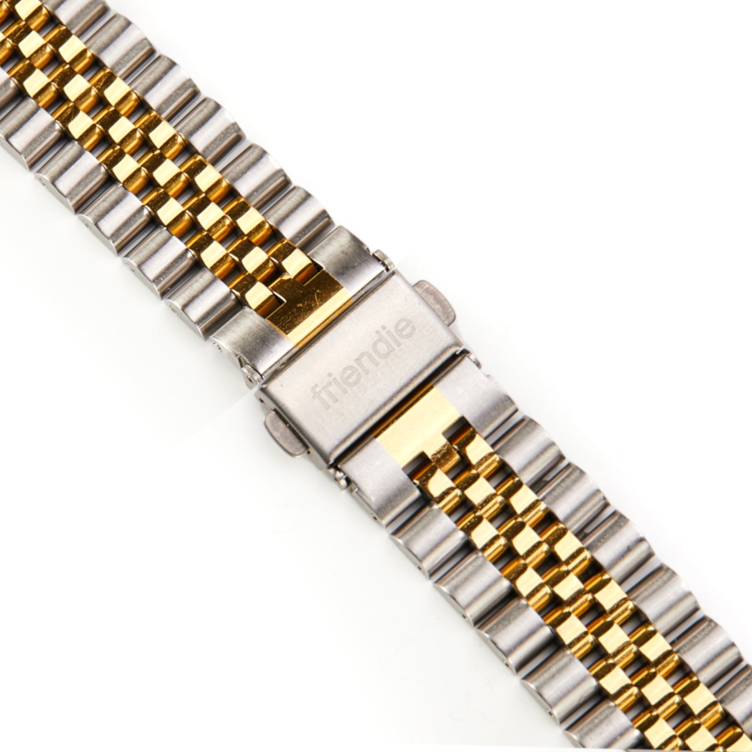 Stainless Steel Link Bracelet Band - The Perth in Silver and Gold Small - Compatible with Apple Watch Size 38mm to 41mm-3
