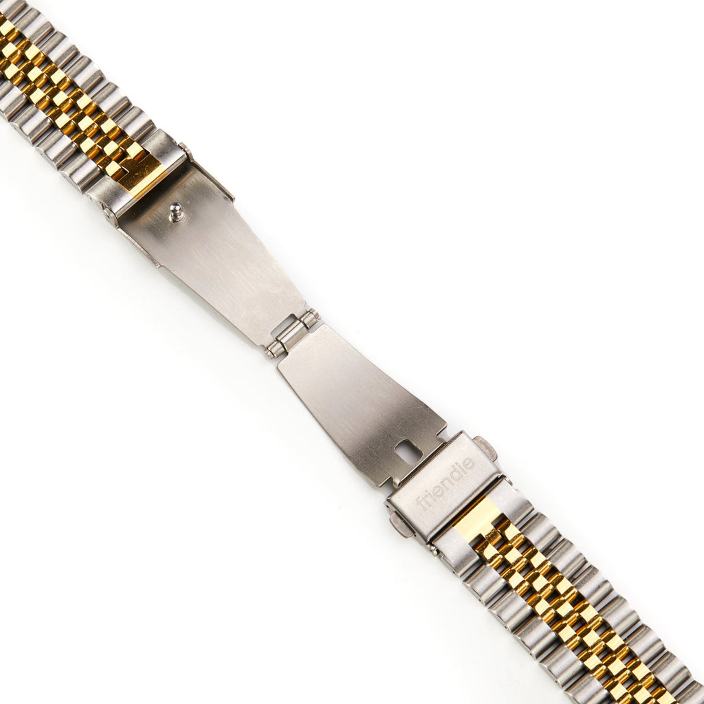 Stainless Steel Link Bracelet Band - The Perth in Silver and Gold Small - Compatible with Apple Watch Size 38mm to 41mm-4