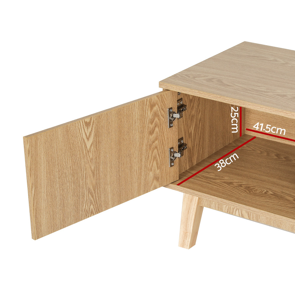 NNEDSZ TV Cabinet Entertainment Unit Stand Storage Shelves TV Unit 140CM-2