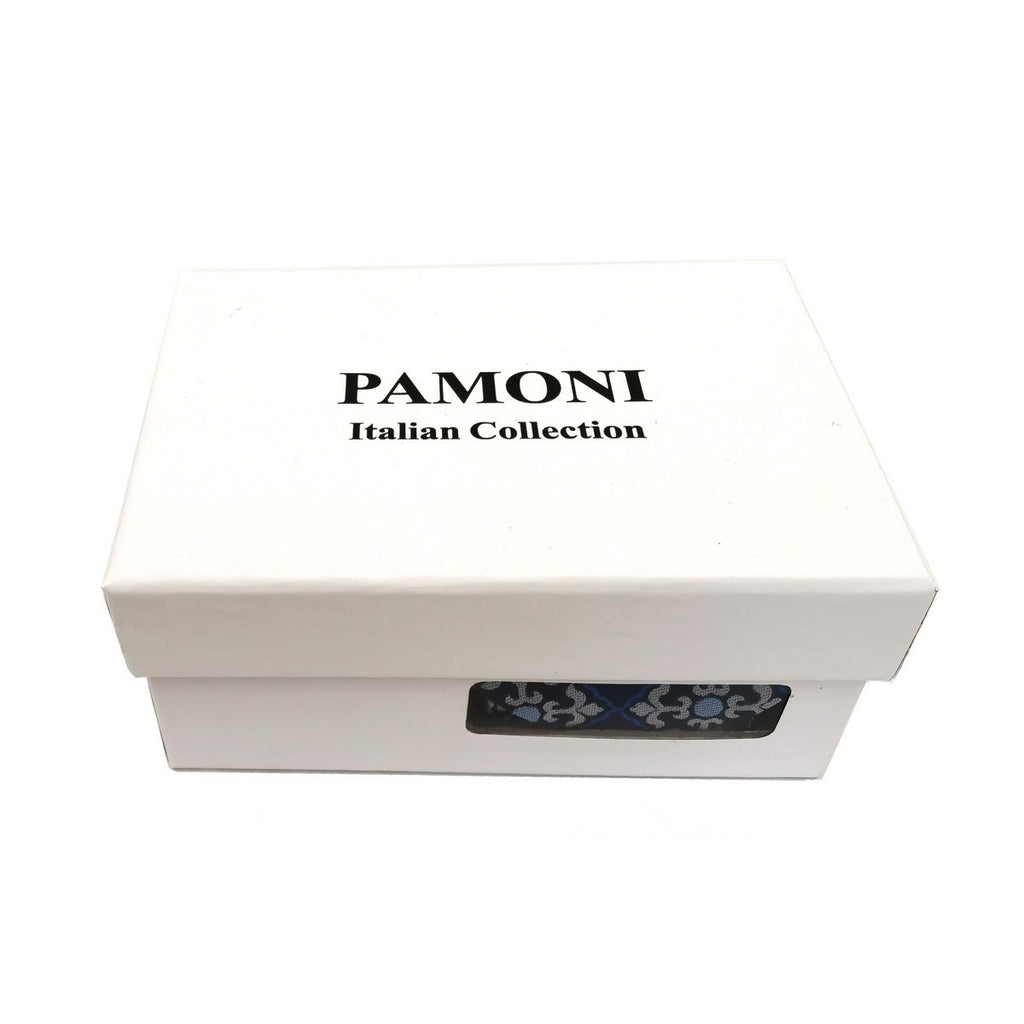 Purple Blue Geometric Pattern Tie & Cufflinks Set-2