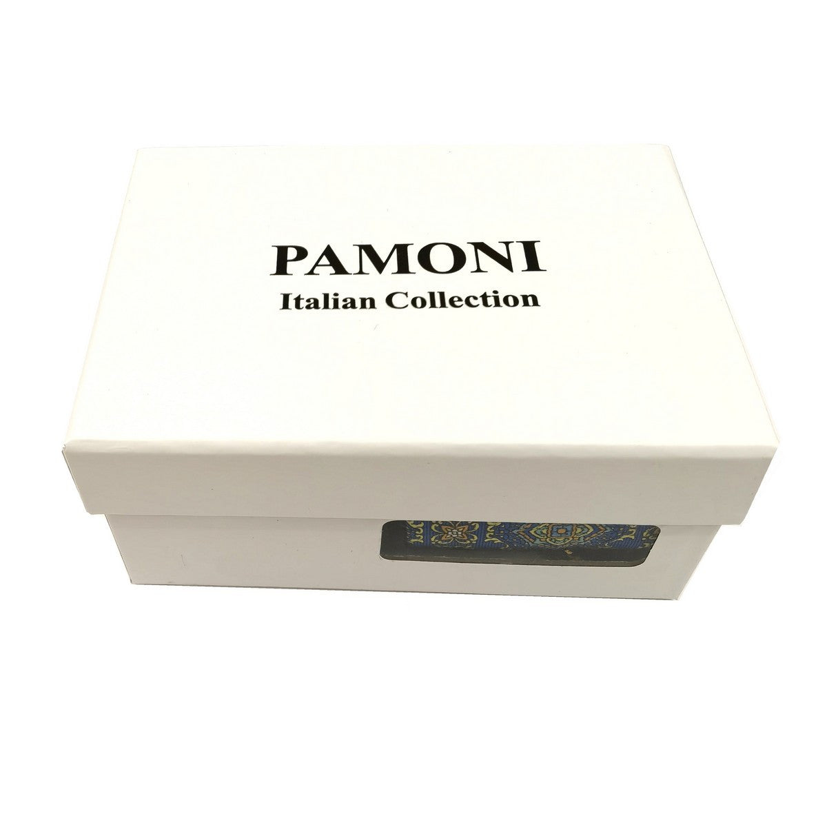 Royal Blue Floral Geometric Tie & Cufflinks Set-2