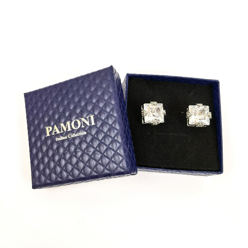 Silver Gemstone Cufflinks