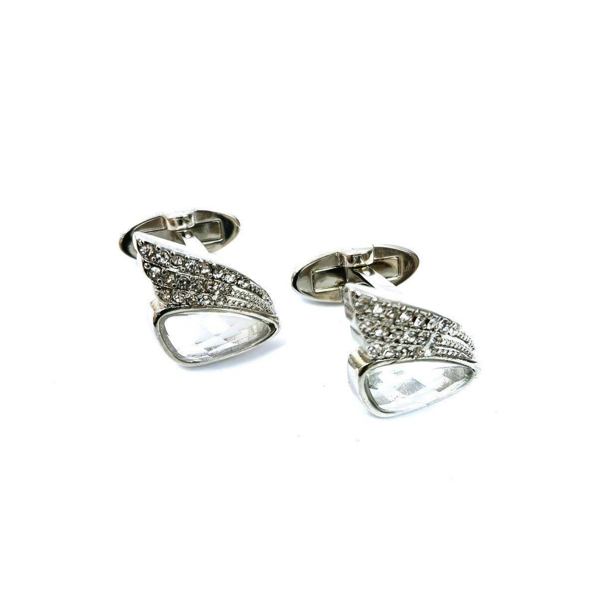 Silver Wing Gemstone Cufflinks-0