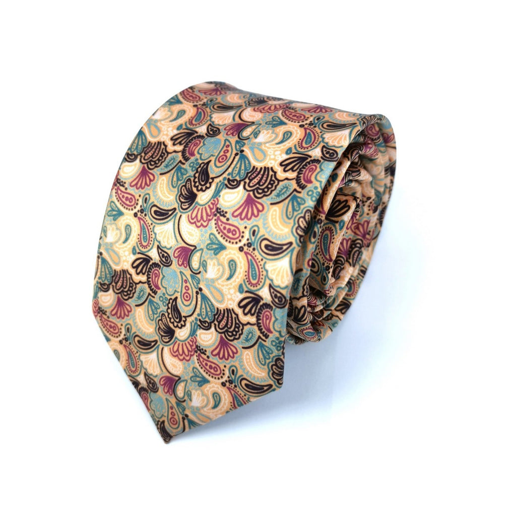 Multi Coloured Paisley Tie-0