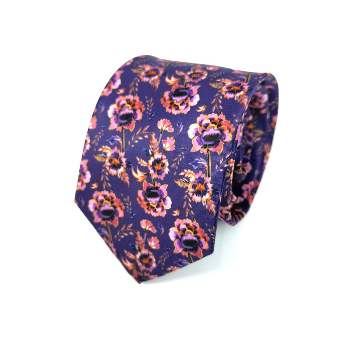 Lilac Pink Floral Tie-0