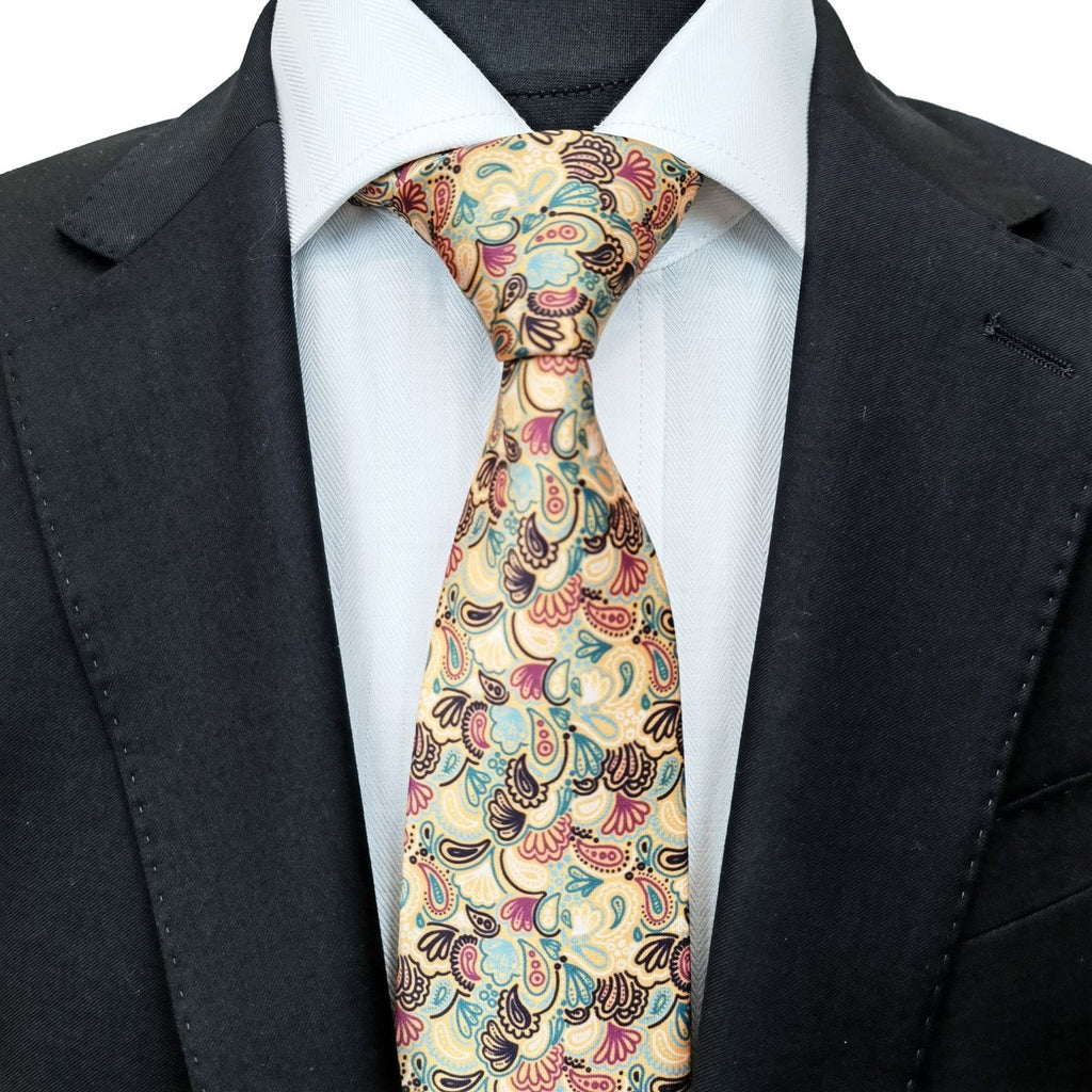 Multi Coloured Paisley Tie-1