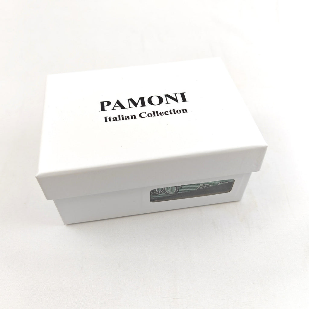 Emerald Green Paisley Tie & Cufflinks Set-2