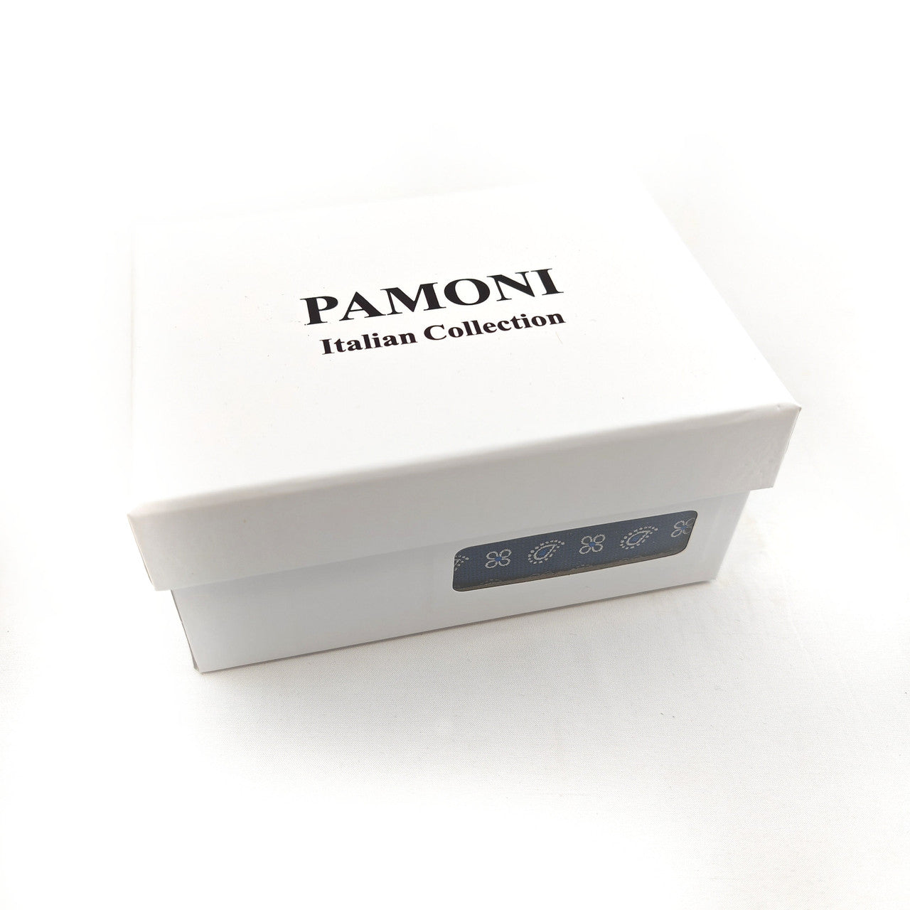 Navy Paisley & Clover Geometric Tie & Cufflinks Set-2