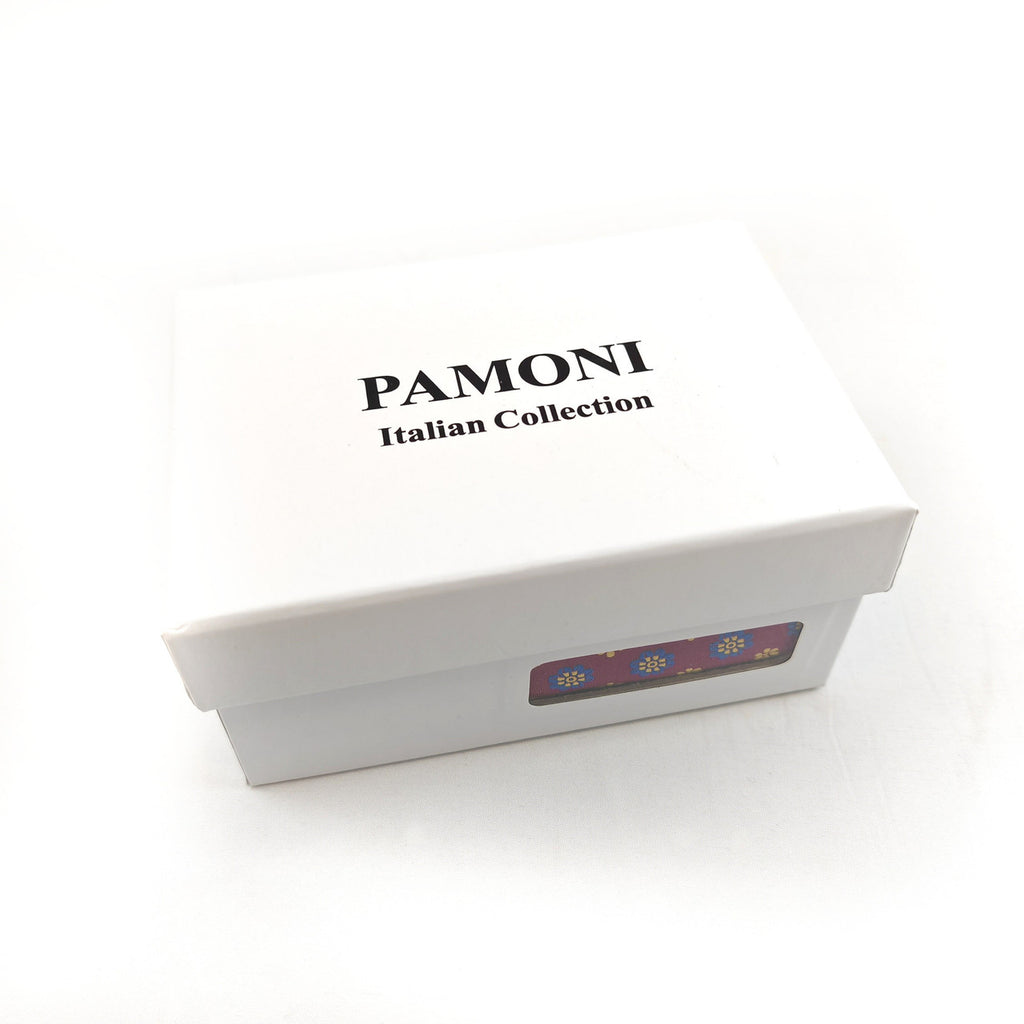 Magenta Geometric Tie & Cufflinks Set-2