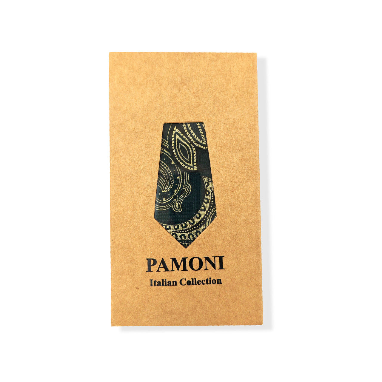 Green Paisley Tie & Pocket Square Set-0