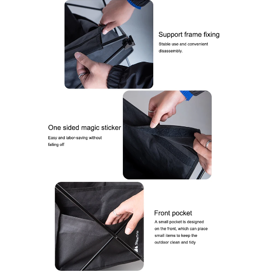 NNEOBA Folding Table Sundry Storage Shelf BaG-2