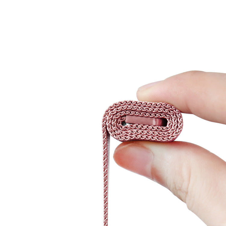 Stainless Steel Link Woven Mesh Infinite Loop Band - The Melbourne in Rose Gold Large - Compatible with Apple Watch Size 42mm to 45mm-2