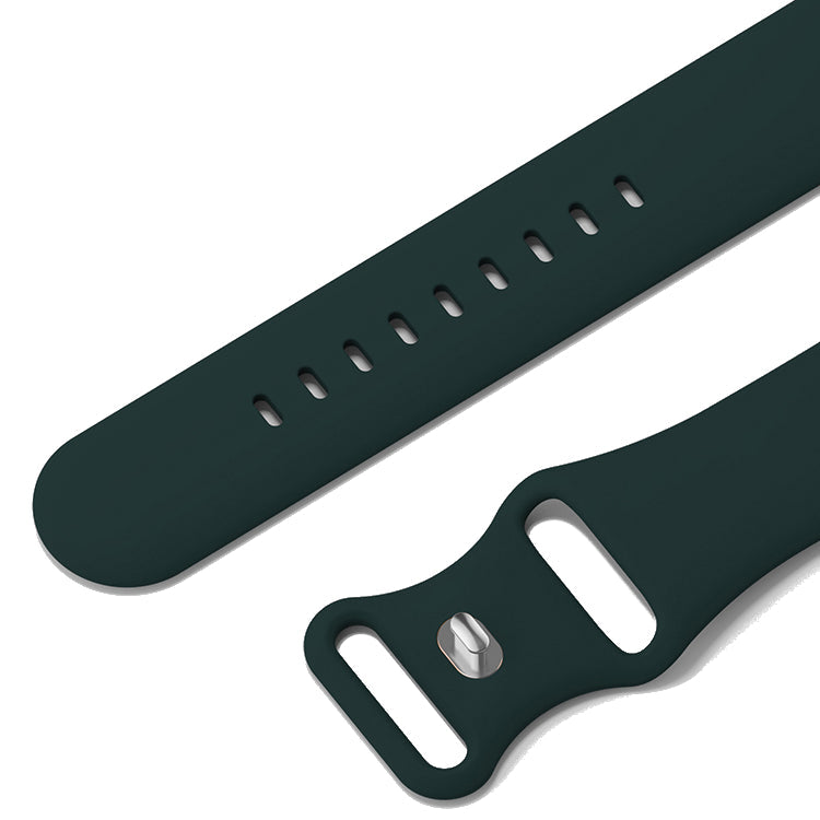 Silicone Sports Band Royal Green with Silver Pin - The Noosa Small - Compatible with Apple Watch Size 38mm to 41mm-1