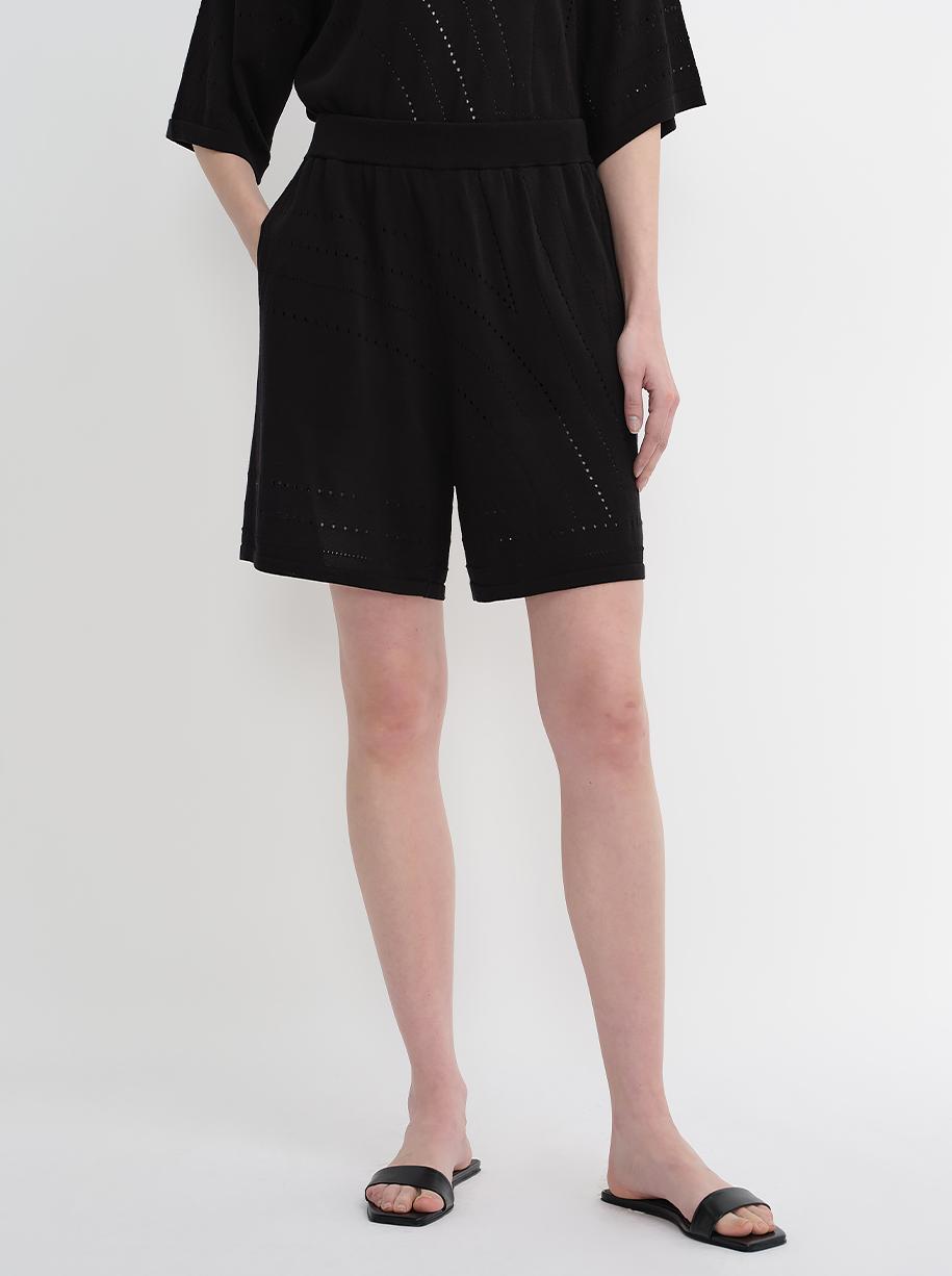 Customized Acetate Cotton Geometric Lines Knitted Suit-6