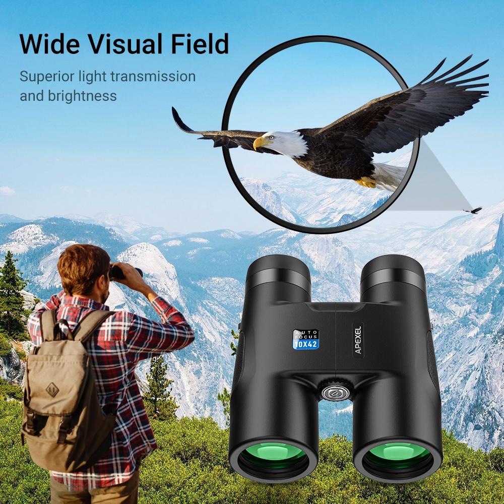 NNEIDS Autofocus 10X42 Binoculars - Fixed Focus Black-4