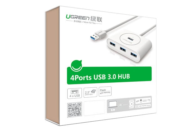 NNEDSZ USB 3.0 4 Ports Hub White 1M (20283)