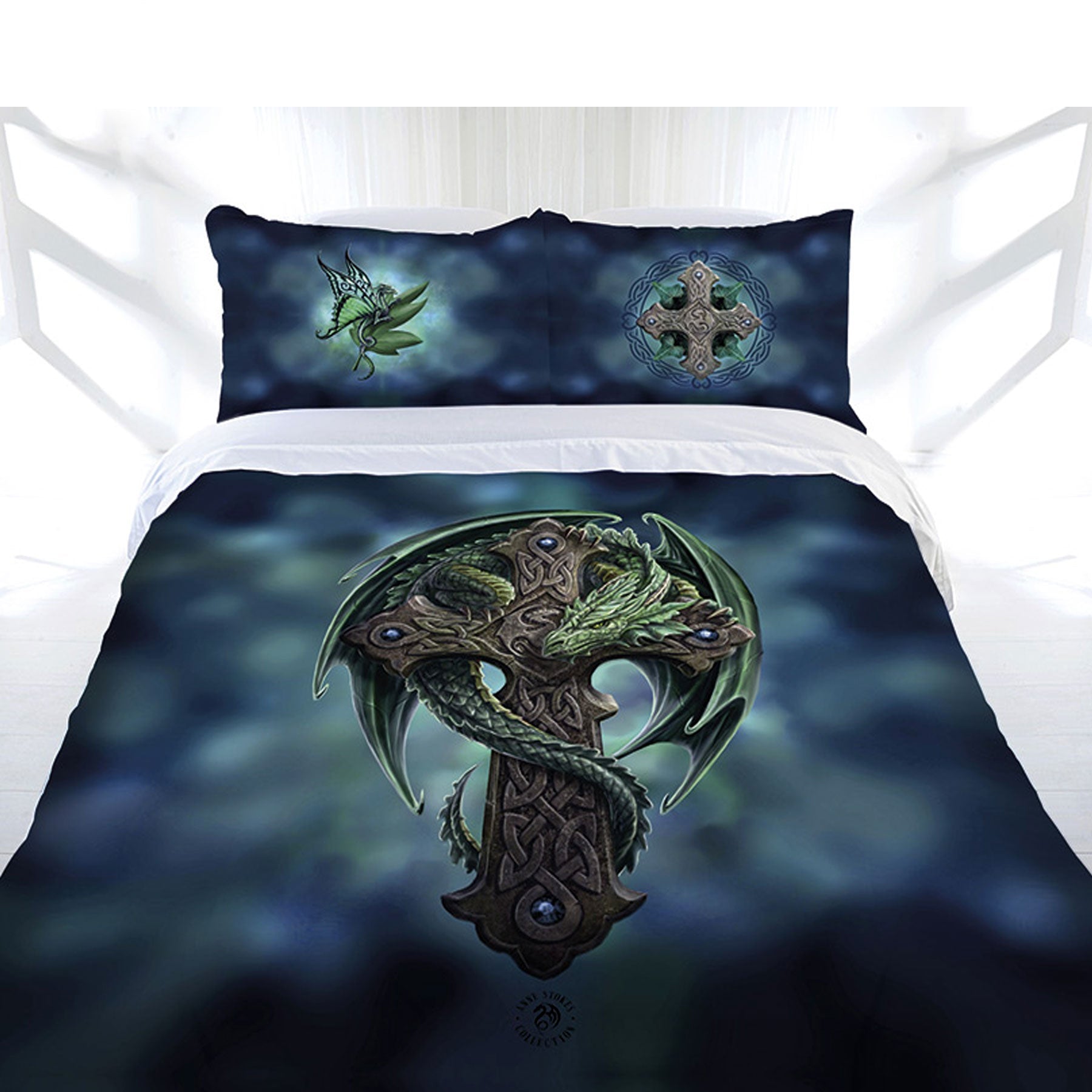 NNEDSZ Anne Stokes Woodland Guardian Quilt Cover Set Double-0