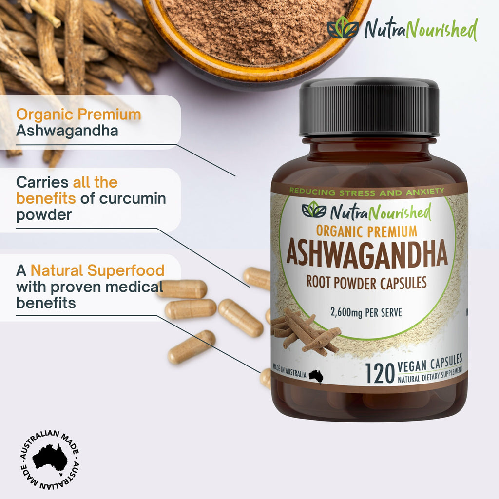 Organic Ashwagandha Withania Somnifera | 120 Vegan Capsules-1