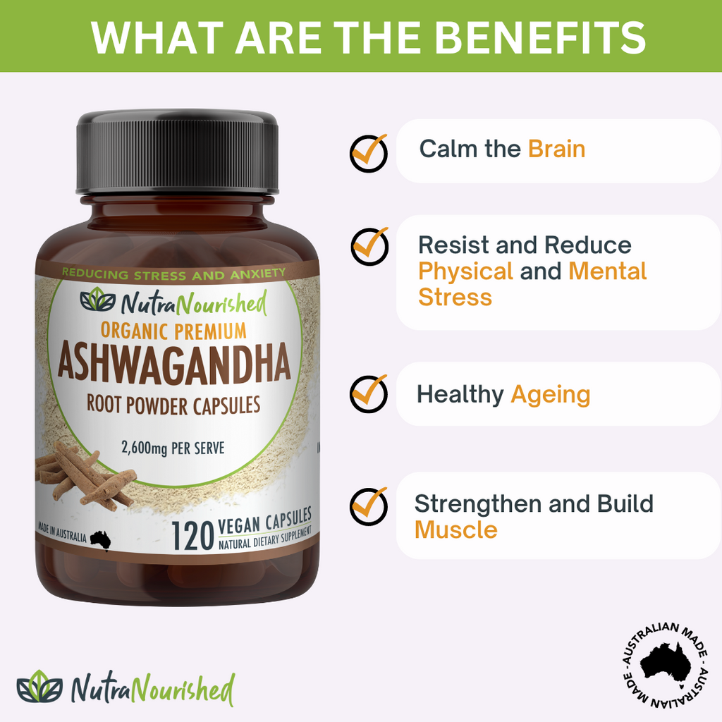 Organic Ashwagandha Withania Somnifera | 120 Vegan Capsules-2