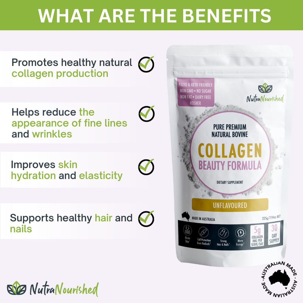 Collagen Beauty Formula Unflavoured - 225g | Nutra Nourished-1