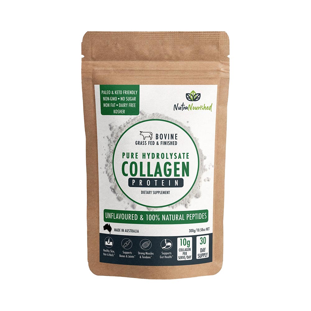 Collagen Peptides Powder Tasteless & Unflavoured - 300g | Nutra Nourished-0